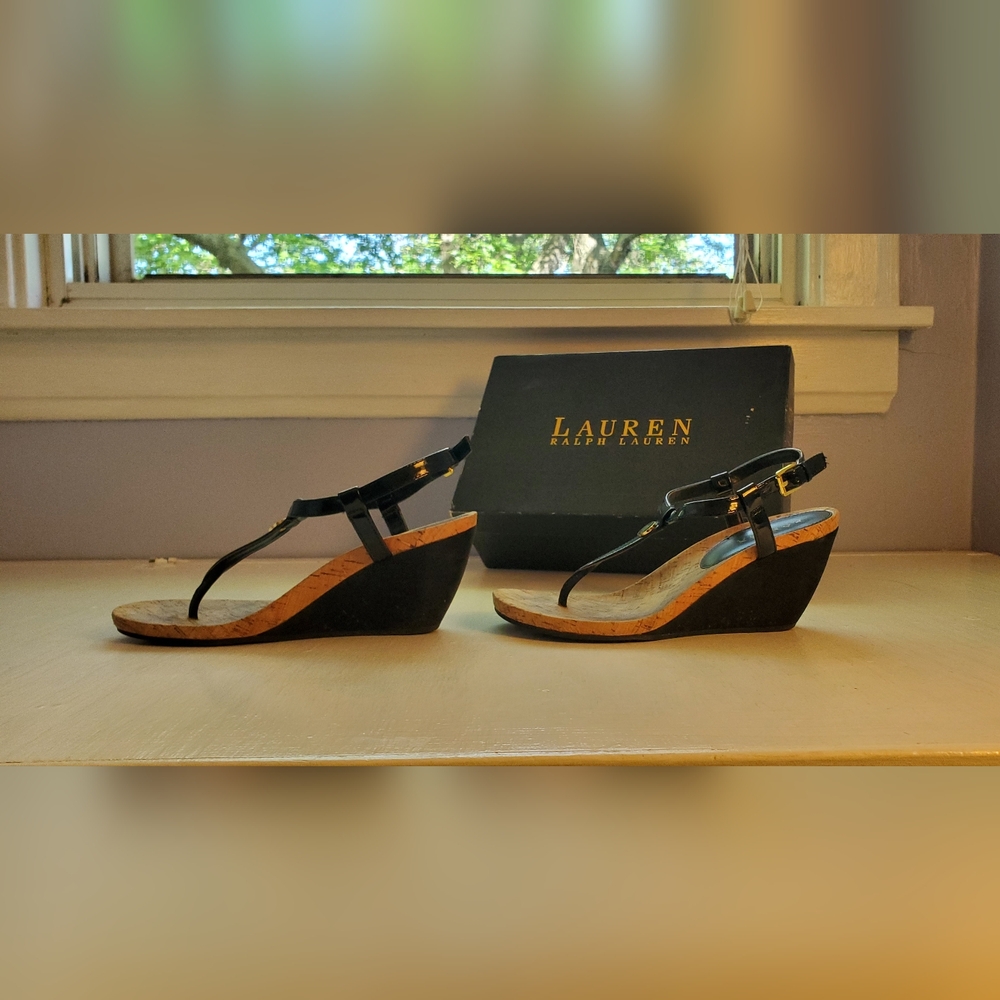 Lauren by Ralph Lauren Reeta wedge sandals